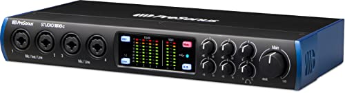 PreSonus Studio 1810c 18x8, 192 kHz, USB Audio Interface with Studio One Artist and Ableton Live Lite DAW Recording Software PreSonus Studio 1810c 18x8, 192 kHz, USB Audio Interface with Studio One Artist and Ableton Live Lite DAW Recording Software